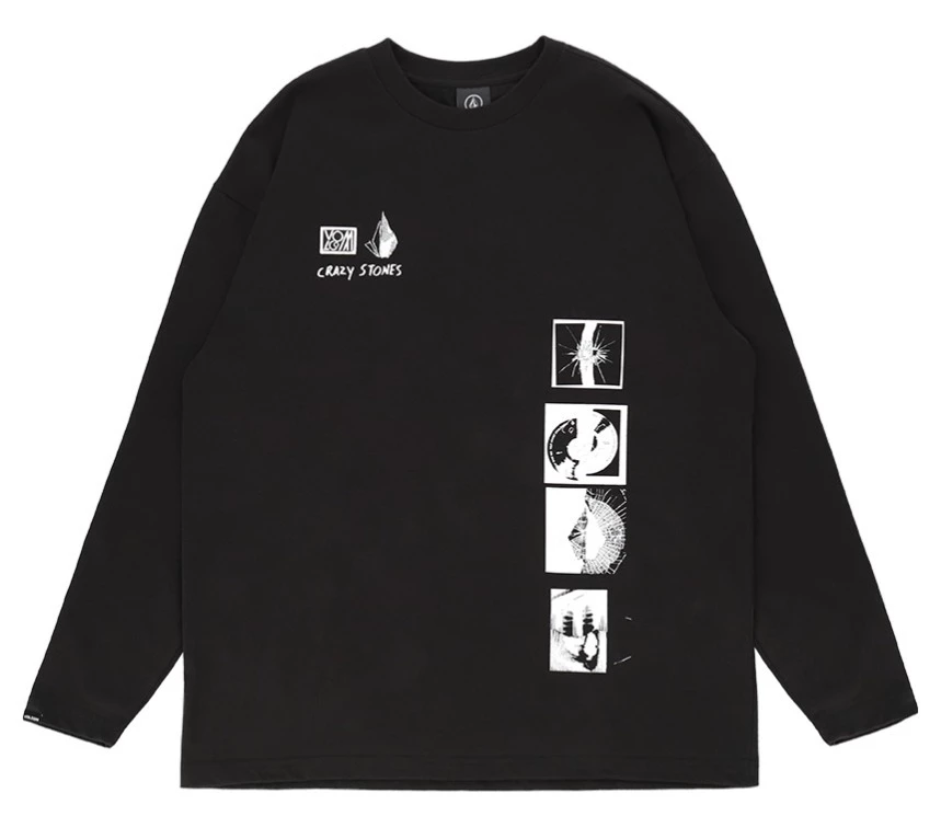 Volcom Unisex U-Neck Long Sleeves Cotton Long Sleeve T-shirt Logo For Men White X S 8 Volcom Unisex U-Neck Long Sleeves Cotton Long Sleeve T-shirt Logo For Men White X S - Image 6