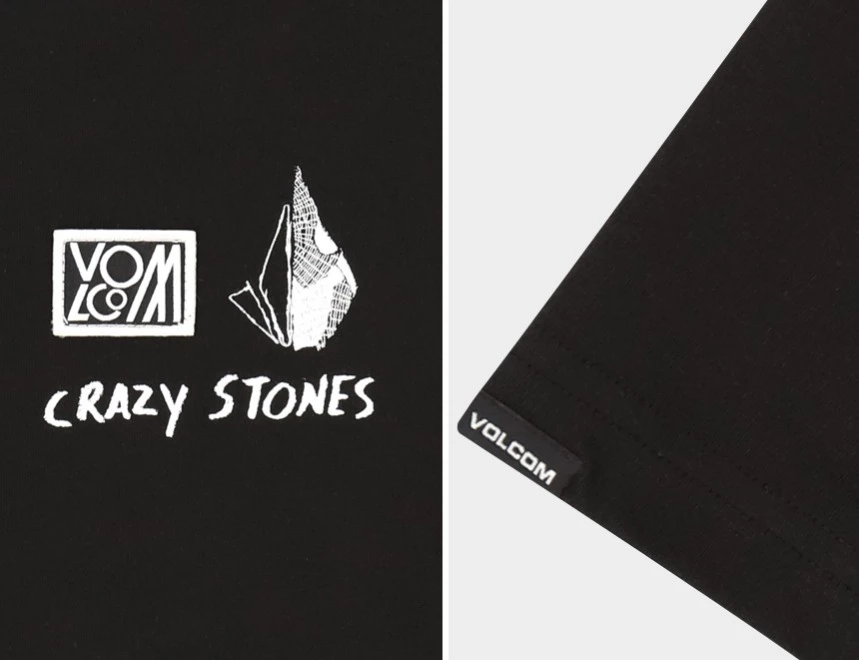 Volcom Unisex U-Neck Long Sleeves Cotton Long Sleeve T-shirt Logo For Men White X S 11 Volcom Unisex U-Neck Long Sleeves Cotton Long Sleeve T-shirt Logo For Men White X S - Image 9