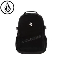 Volcom Unisex Street Style A4 Logo Backpacks For Men Black X One Size