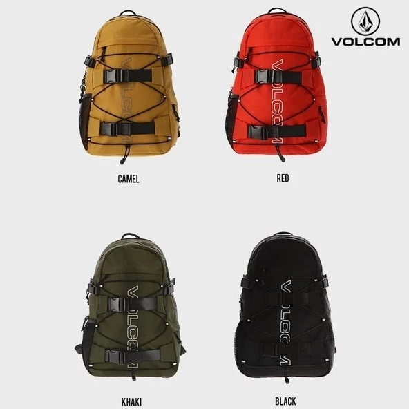 Volcom Unisex Street Style A4 Logo Backpacks For Men Camel X One Size 4 Volcom Unisex Street Style A4 Logo Backpacks For Men Camel X One Size - Image 2