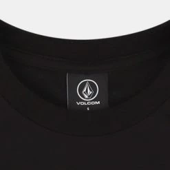 Volcom Unisex Street Style U-Neck Cotton Short Sleeves Logo For Men Black X S -Volcom Sales Shop org 3992