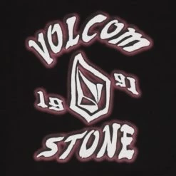 Volcom Unisex Street Style U-Neck Cotton Short Sleeves Logo For Men Black X S -Volcom Sales Shop org 3994