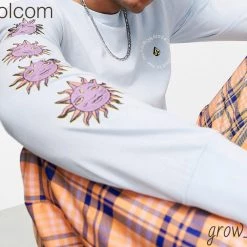 Volcom T-Shirts For Men Blue X S -Volcom Sales Shop org 4009