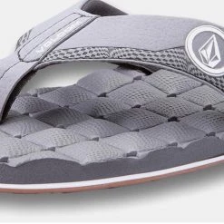 Volcom 2022 SS Logo Sandals For Men Khaki X 250 -Volcom Sales Shop org 4091
