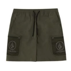 Volcom 2022 SS Unisex Street Style Cotton Logo Shorts For Men Khaki X L -Volcom Sales Shop org 4140