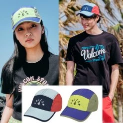 Volcom Unisex Street Style Caps For Men Red X One Size