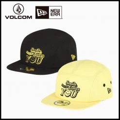 Volcom Unisex Street Style Collaboration Caps For Men Black X One Size