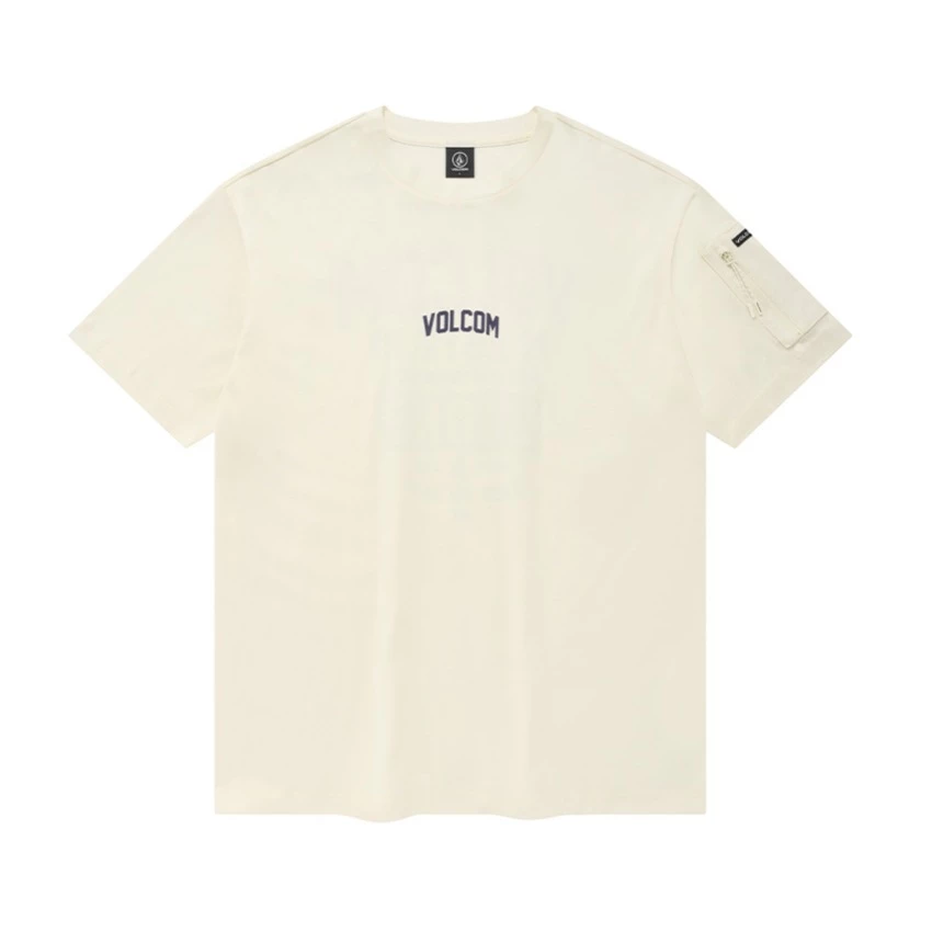 Volcom Unisex Street Style Cotton Short Sleeves Logo T-Shirts For Men Cream X L 12 Volcom Unisex Street Style Cotton Short Sleeves Logo T-Shirts For Men Cream X L - Image 10