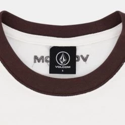 Volcom Unisex U-Neck Cotton Short Sleeves Logo T-Shirts For Men White X S -Volcom Sales Shop org 4270