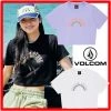 Volcom Street Style Short Sleeves Logo T-Shirts For Women Black X S -Volcom Sales Shop org 4301