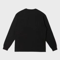 Volcom Unisex U-Neck Long Sleeves Cotton Logo Sweatshirts For Men Black X M -Volcom Sales Shop org 4319