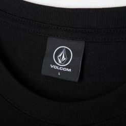Volcom Unisex U-Neck Long Sleeves Cotton Logo Sweatshirts For Men Black X M -Volcom Sales Shop org 4320