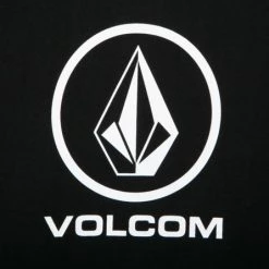 Volcom Unisex U-Neck Long Sleeves Cotton Logo Sweatshirts For Men Black X M -Volcom Sales Shop org 4321