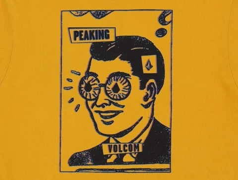 Volcom Unisex U-Neck Long Sleeves Cotton Long Sleeve T-shirt Logo For Men Black X Xl 8 Volcom Unisex U-Neck Long Sleeves Cotton Long Sleeve T-shirt Logo For Men Black X Xl - Image 6