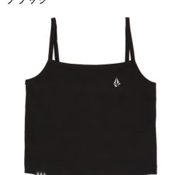 Volcom Short Sleeveless Cotton Logo Tanks & Camisoles For Women Blue X S -Volcom Sales Shop org 4338