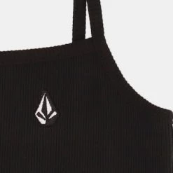 Volcom Short Sleeveless Cotton Logo Tanks & Camisoles For Women Blue X S -Volcom Sales Shop org 4340