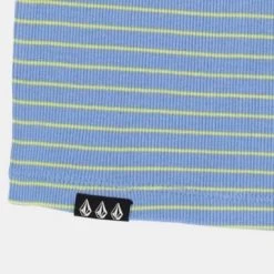 Volcom Short Sleeveless Cotton Logo Tanks & Camisoles For Women Blue X S -Volcom Sales Shop org 4345