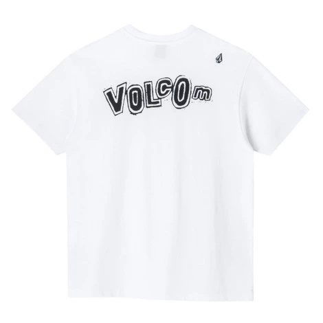 Volcom Unisex U-Neck Cotton Short Sleeves Logo T-Shirts For Men White X L 11 Volcom Unisex U-Neck Cotton Short Sleeves Logo T-Shirts For Men White X L - Image 9