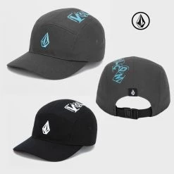 Volcom Unisex Street Style Caps For Men Charcoal X One Size