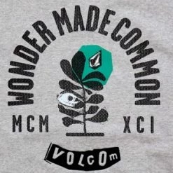 Volcom Unisex Street Style U-Neck Long Sleeves Cotton Logo For Men Green X S -Volcom Sales Shop org 4441