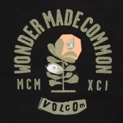 Volcom Unisex Street Style U-Neck Long Sleeves Cotton Logo For Men Green X S -Volcom Sales Shop org 4447