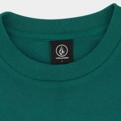 Volcom 2022 SS Crew Neck Unisex Street Style Long Sleeves Cotton Logo For Men Gray X Xl -Volcom Sales Shop org 4464