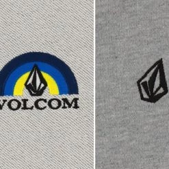 Volcom 2022 SS Crew Neck Unisex Street Style Long Sleeves Cotton Logo For Men Gray X Xl -Volcom Sales Shop org 4470