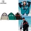 Volcom 2022 SS Unisex Logo Jackets For Men Green X S -Volcom Sales Shop org 4527