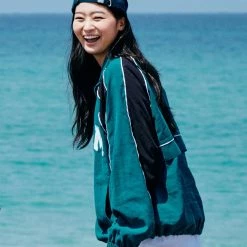 Volcom 2022 SS Unisex Logo Jackets For Men Green X S -Volcom Sales Shop org 4530