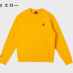 Volcom Unisex U-Neck Long Sleeves Plain Cotton Logos On The Sleeves For Men Navy X M -Volcom Sales Shop org 4548