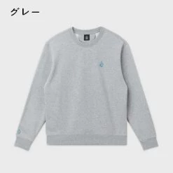 Volcom Unisex U-Neck Long Sleeves Plain Cotton Logos On The Sleeves For Men Navy X M -Volcom Sales Shop org 4557