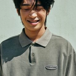 Volcom 2022 SS Unisex Plain Logo T-Shirts For Men L.beige X M -Volcom Sales Shop org 4591