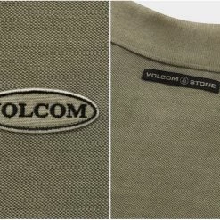 Volcom 2022 SS Unisex Plain Logo T-Shirts For Men L.beige X M -Volcom Sales Shop org 4595