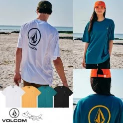 Volcom 2022 SS Unisex Plain Logo T-Shirts For Men Green X M