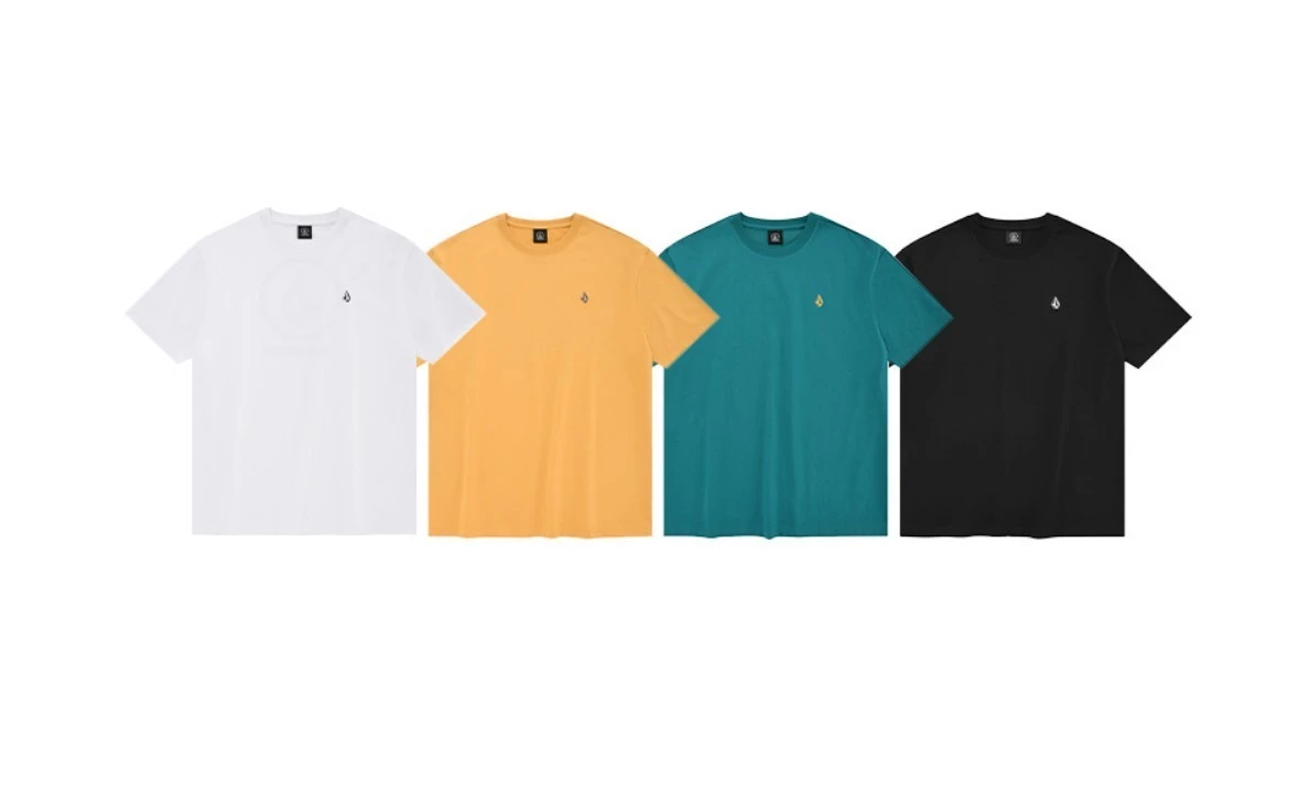 Volcom 2022 SS Unisex Plain Logo T-Shirts For Men Green X M 4 Volcom 2022 SS Unisex Plain Logo T-Shirts For Men Green X M - Image 2