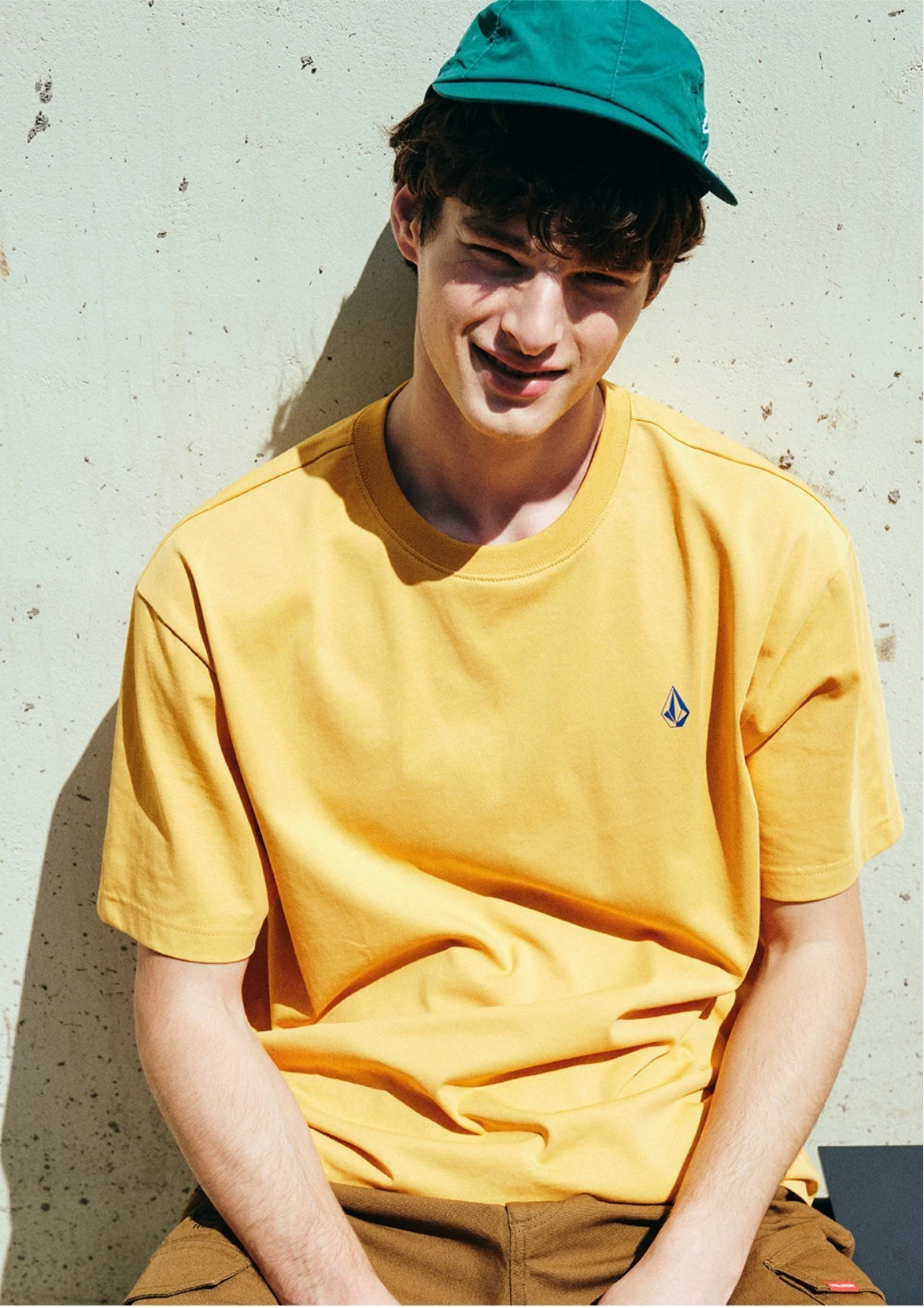 Volcom 2022 SS Unisex Plain Logo T-Shirts For Men Green X M 5 Volcom 2022 SS Unisex Plain Logo T-Shirts For Men Green X M - Image 3