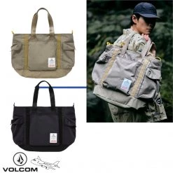 Volcom 2022 SS Unisex Plain Logo Bags For Men Black X One Size