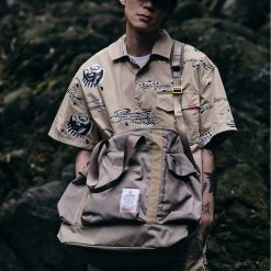 Volcom 2022 SS Unisex Plain Logo Bags For Men Black X One Size -Volcom Sales Shop org 4620