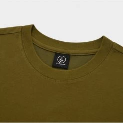 Volcom 2022 SS Unisex Logo T-Shirts For Men Black X M -Volcom Sales Shop org 4651