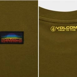 Volcom 2022 SS Unisex Logo T-Shirts For Men Black X M -Volcom Sales Shop org 4652