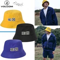 Volcom 2022 SS Unisex Bucket Hats Wide-brimmed Hats For Men Blue X M