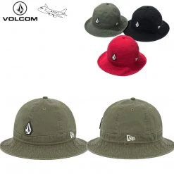 Volcom 2021-22FW Unisex Bucket Hats Wide-brimmed Hats For Men Black X M