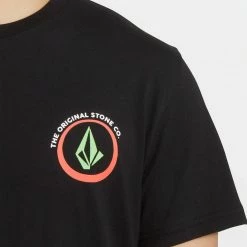 Volcom 2022 SS Unisex Logo T-Shirts For Men Black X M -Volcom Sales Shop org 4735