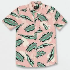 Volcom 2022 SS Unisex Shirts For Men Pink X L -Volcom Sales Shop org 4742