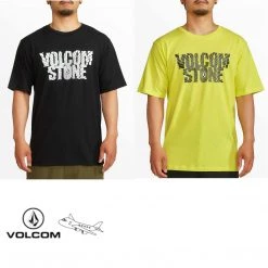 Volcom 2022 SS Unisex Logo T-Shirts For Men Yellow X L