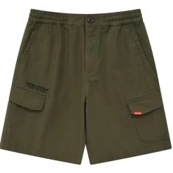 Volcom 2022 SS Unisex Street Style Cotton Logo Shorts For Men Khaki X L -Volcom Sales Shop org 4808