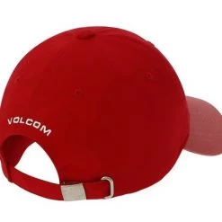 Volcom Unisex Street Style Caps For Men Red X One Size -Volcom Sales Shop org 4938