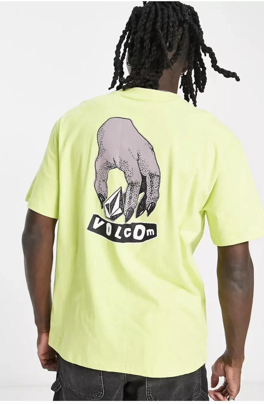 Volcom Pullovers Unisex Street Style Plain Cotton Short Sleeves For Men Yellow X S 3 Volcom Pullovers Unisex Street Style Plain Cotton Short Sleeves For Men Yellow X S