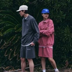 Volcom 2022 SS Unisex Street Style Cotton Logo Bottoms For Men Red X L -Volcom Sales Shop org 4958