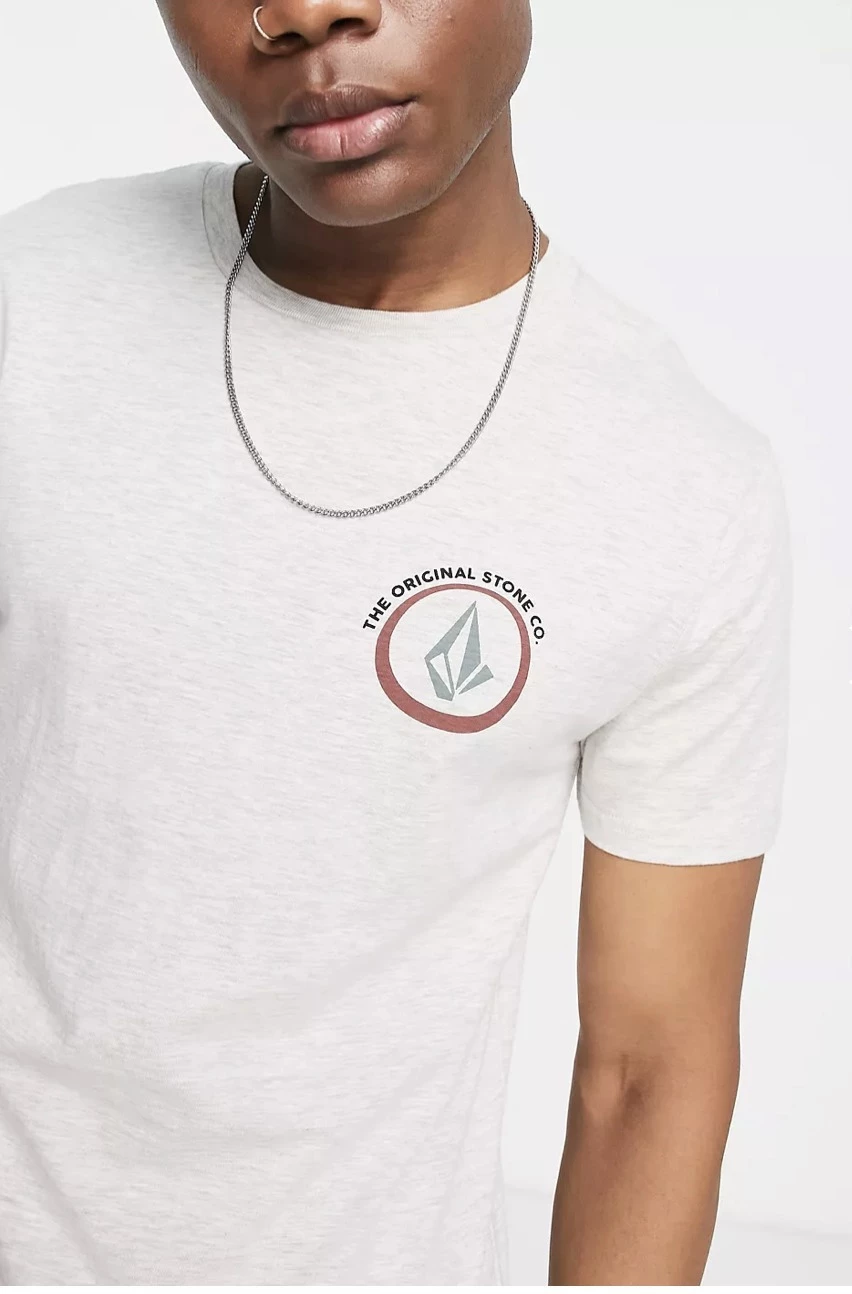 Volcom Pullovers Unisex Street Style Plain Cotton Short Sleeves For Men Grey X M 6 Volcom Pullovers Unisex Street Style Plain Cotton Short Sleeves For Men Grey X M - Image 4